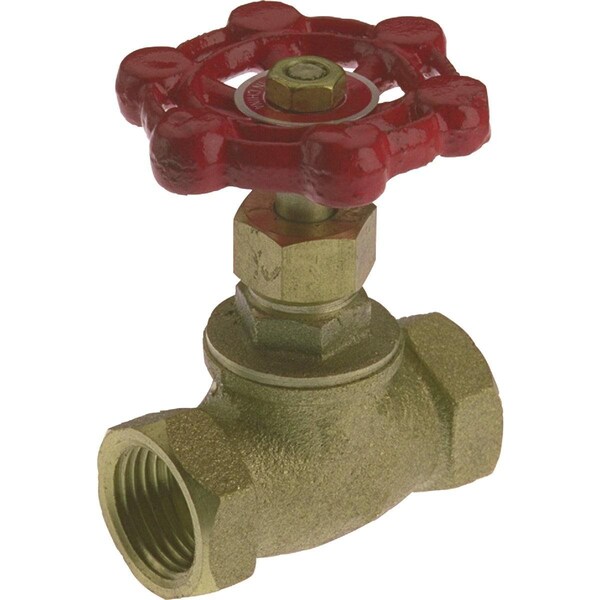 Proline 1/2 In. FIP Low Lead Cast Brass Stop Valve 105-003NL - main